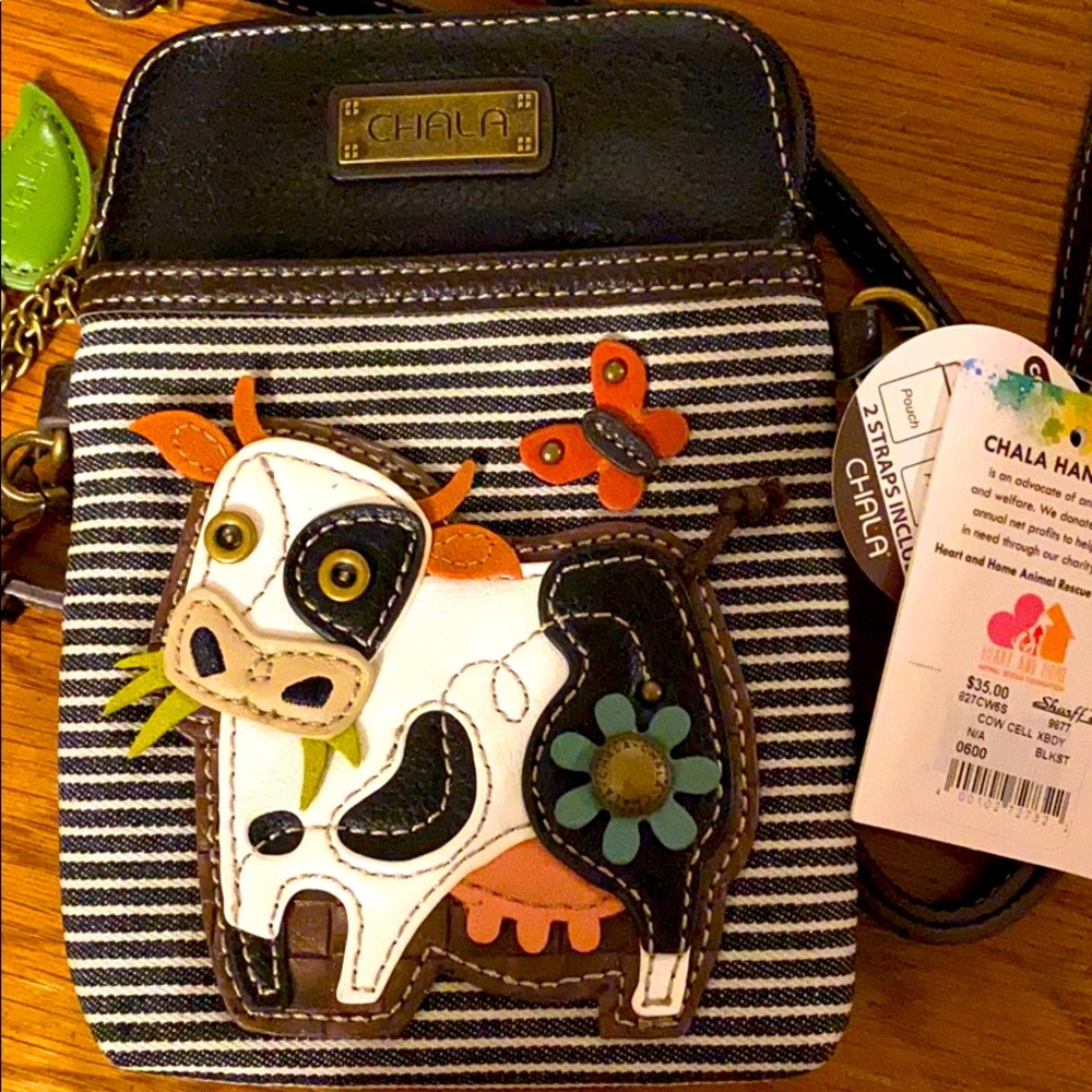 Cow Chala mini purse